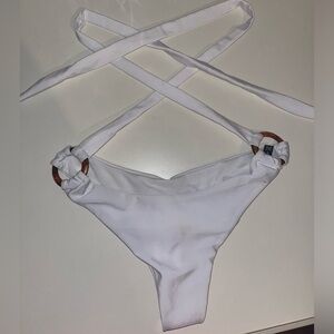 Pretty Little Thing cross tie bikini bottoms (match top sold separately)